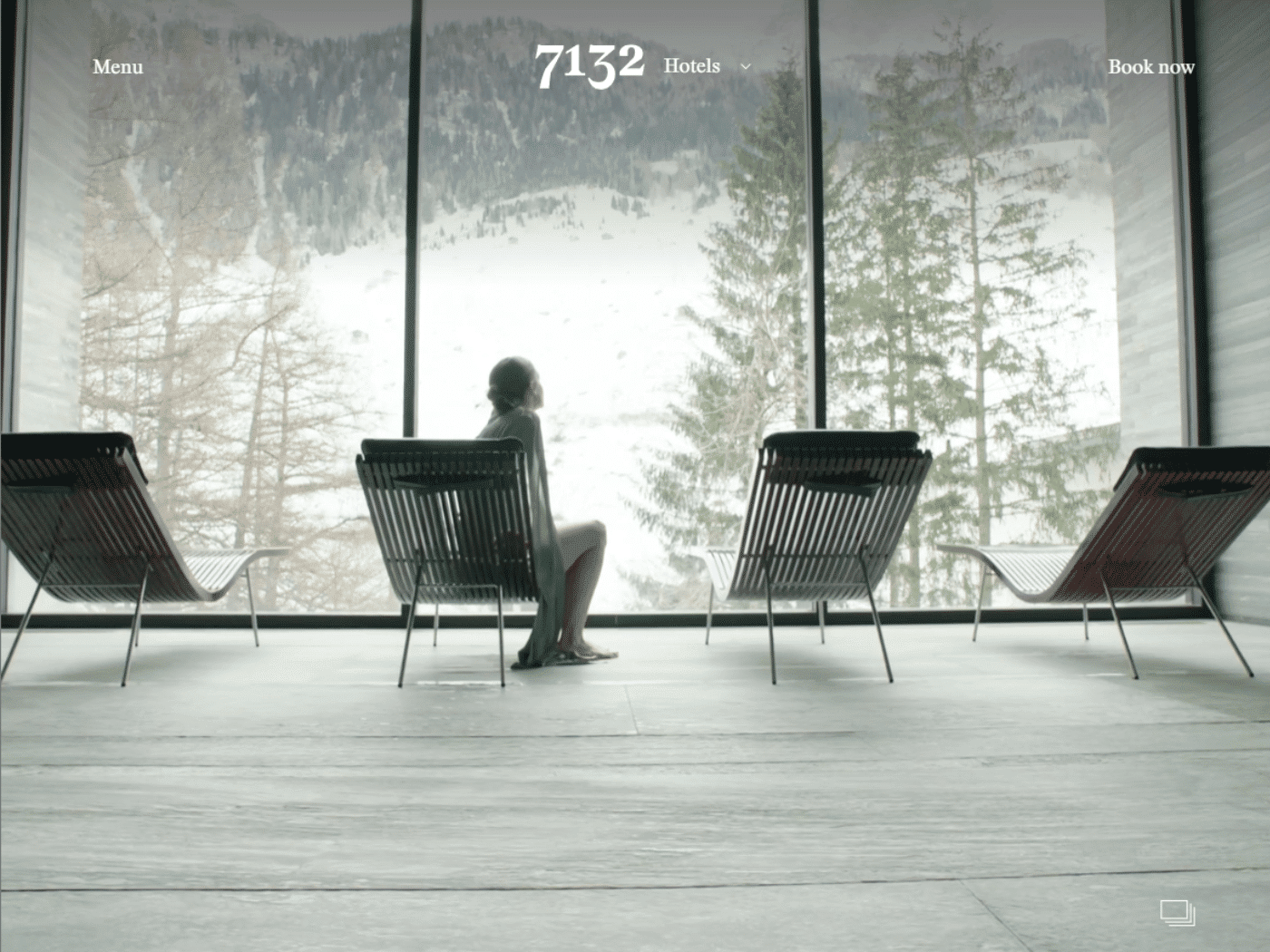 Screenshot of the 7132 Hotel Vals website