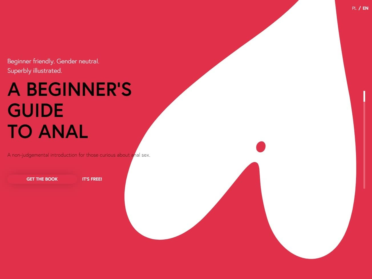 Screenshot of the A Beginners Guide To Anal website