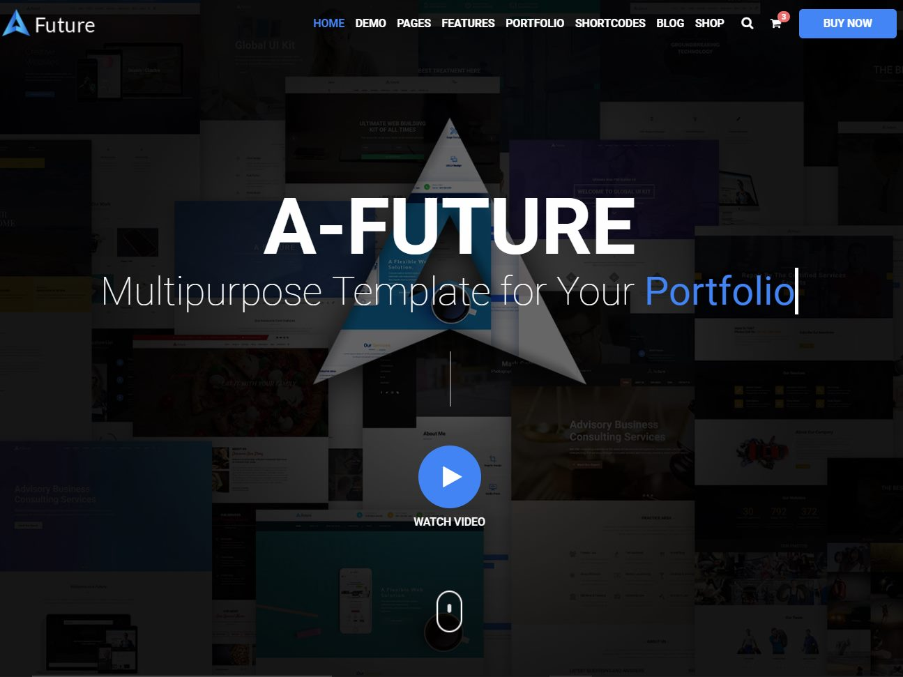 Screenshot of the A FUTURE HTML5 Template website