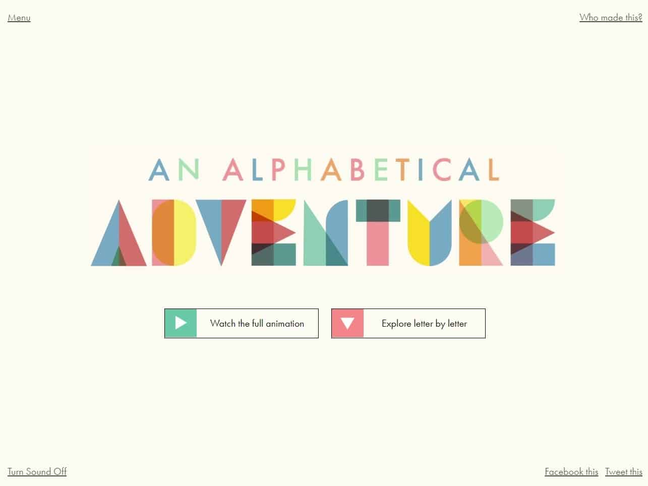 Screenshot of the A is for Albert website