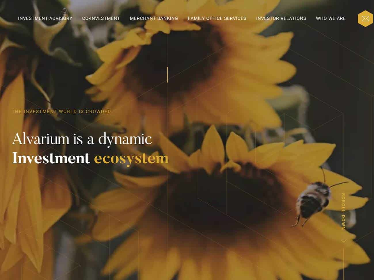 Screenshot of the Alvarium Investments website