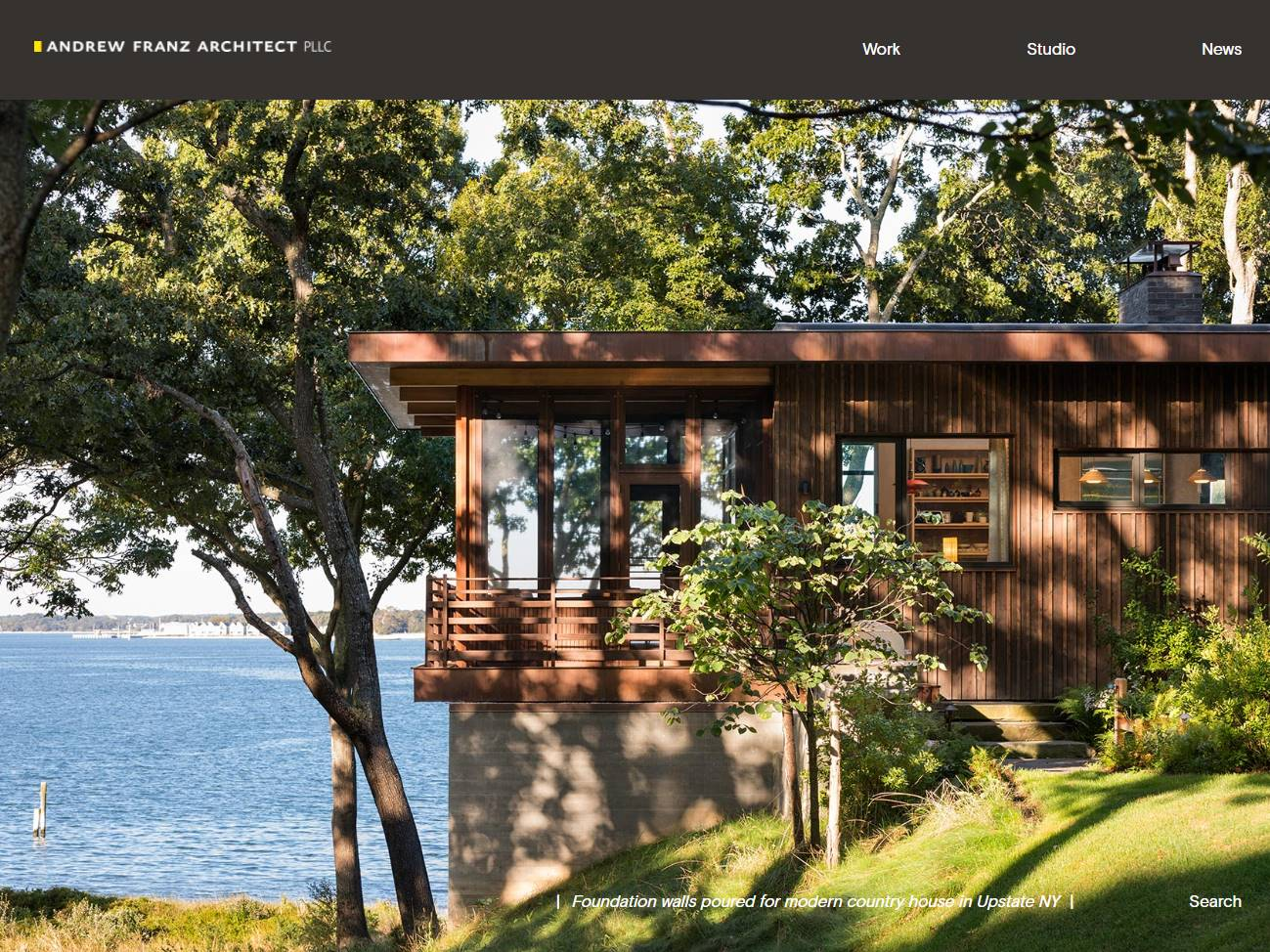 Screenshot of the Andrew Franz Architect website
