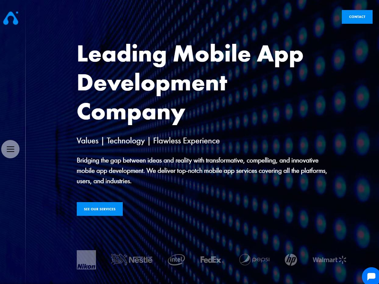 Screenshot of the Appventurez website