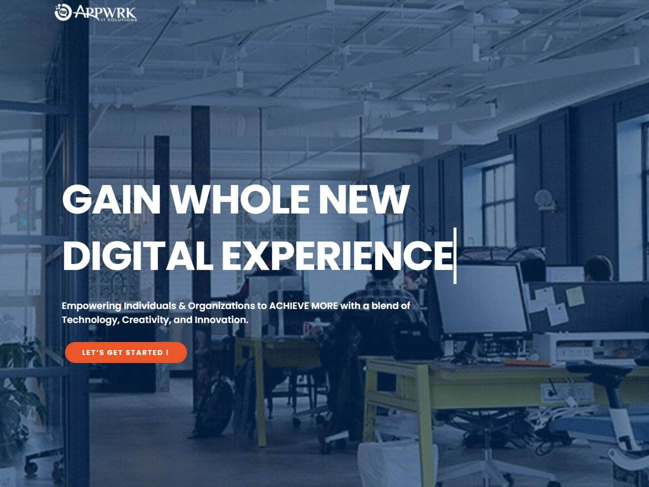 Screenshot of the APPWRK IT Solutions Pvt. Ltd. website