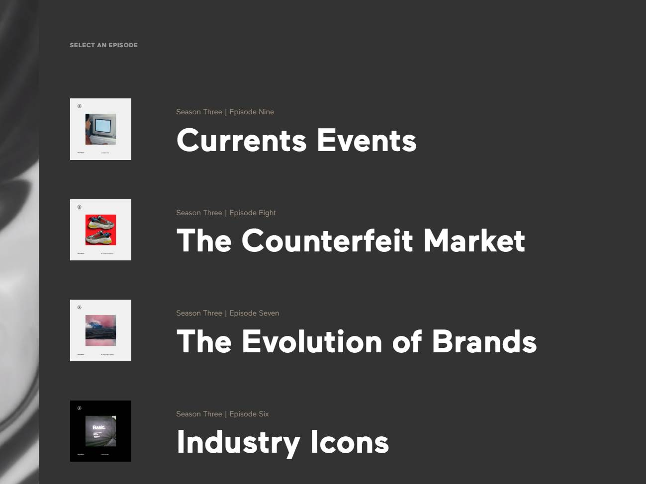 Screenshot of the BASIC Brandbeats website