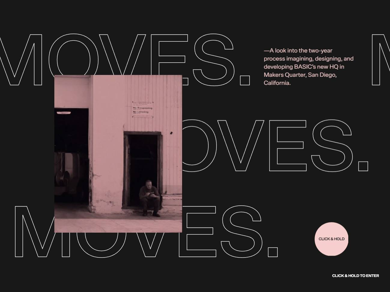 Screenshot of the BASIC® — MOVES. website