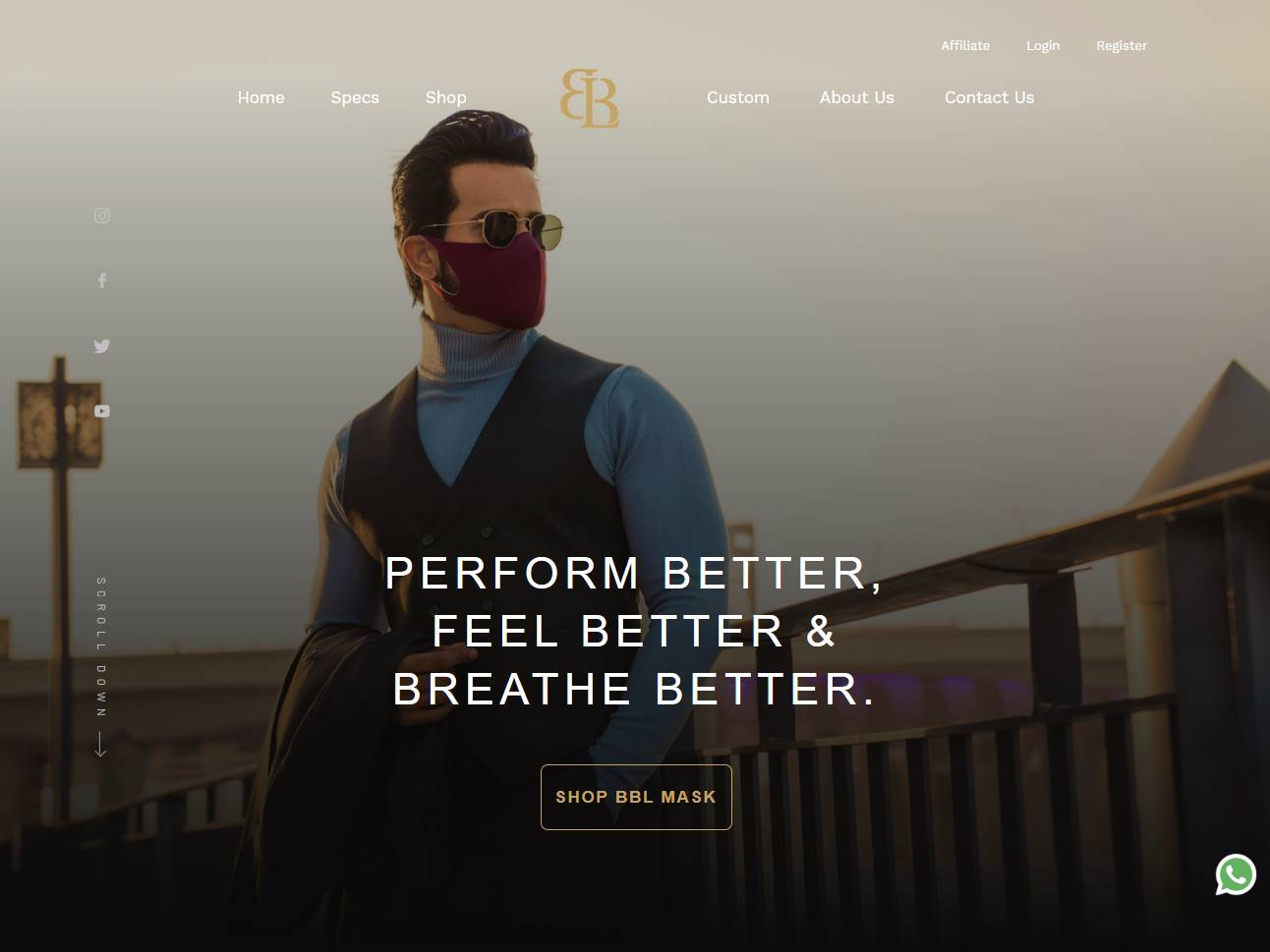 Screenshot of the Bblcart website