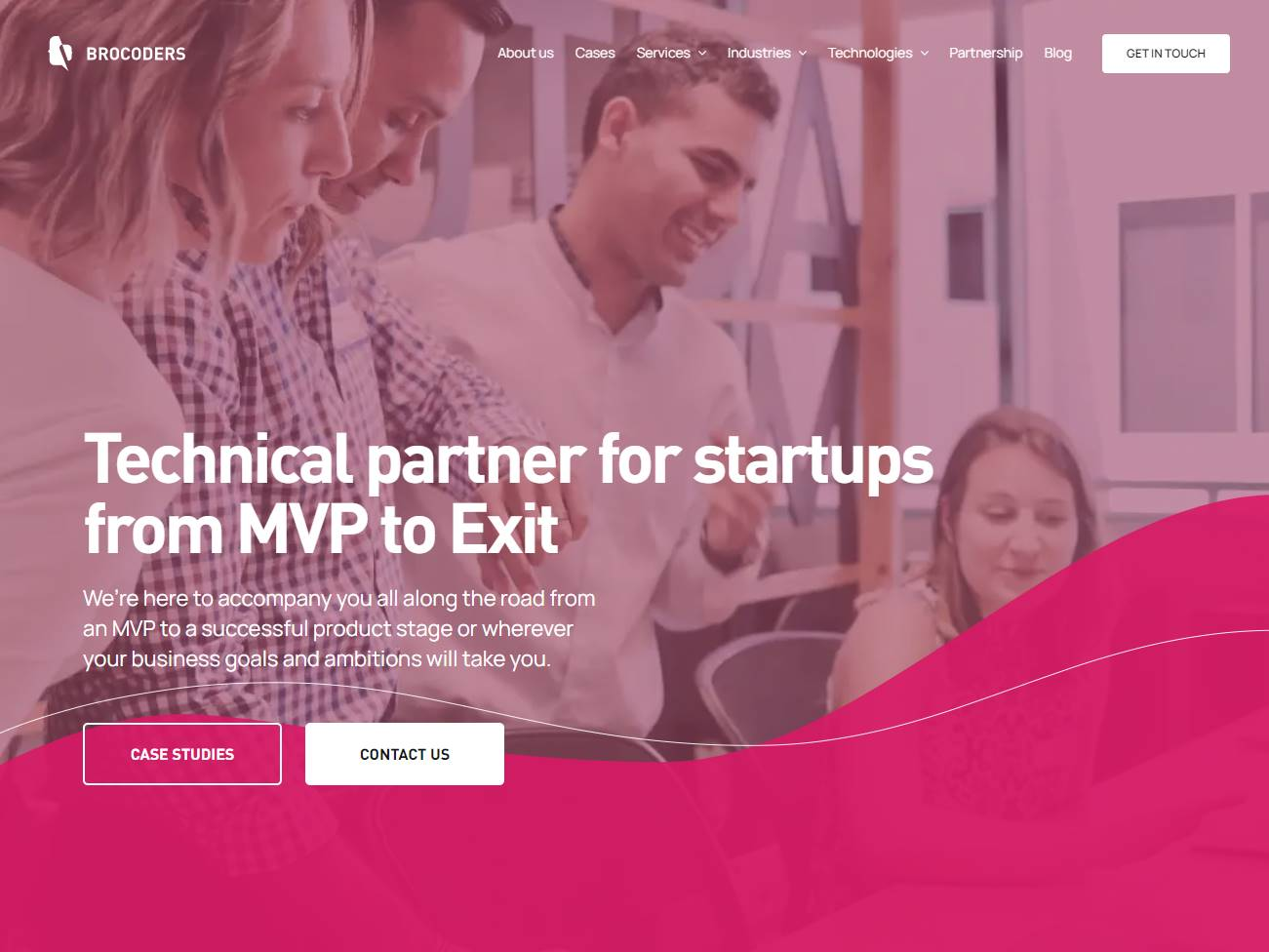 Screenshot of the Brocoders website