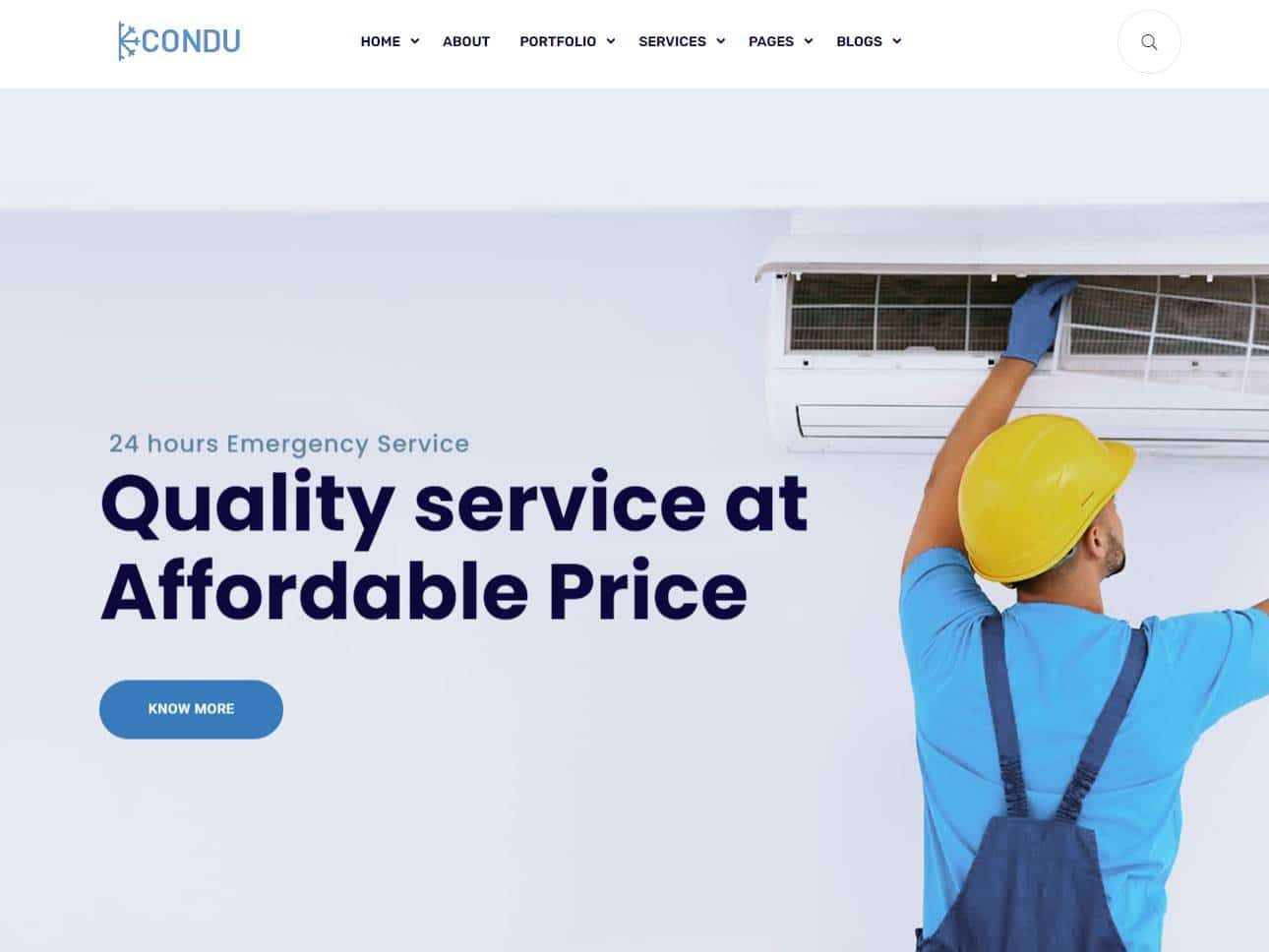 Screenshot of the Candu website