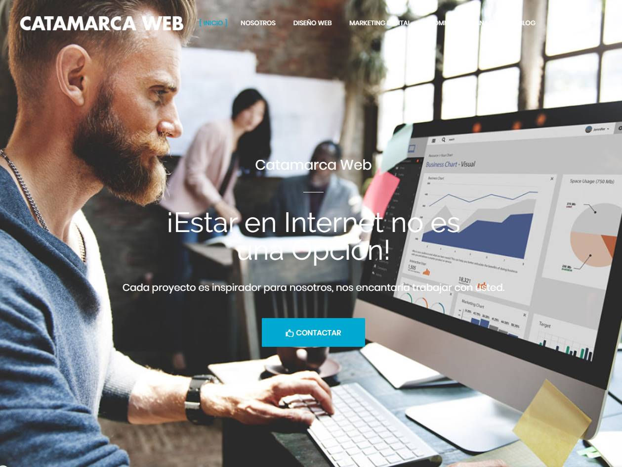 Screenshot of the Catamarca Web website