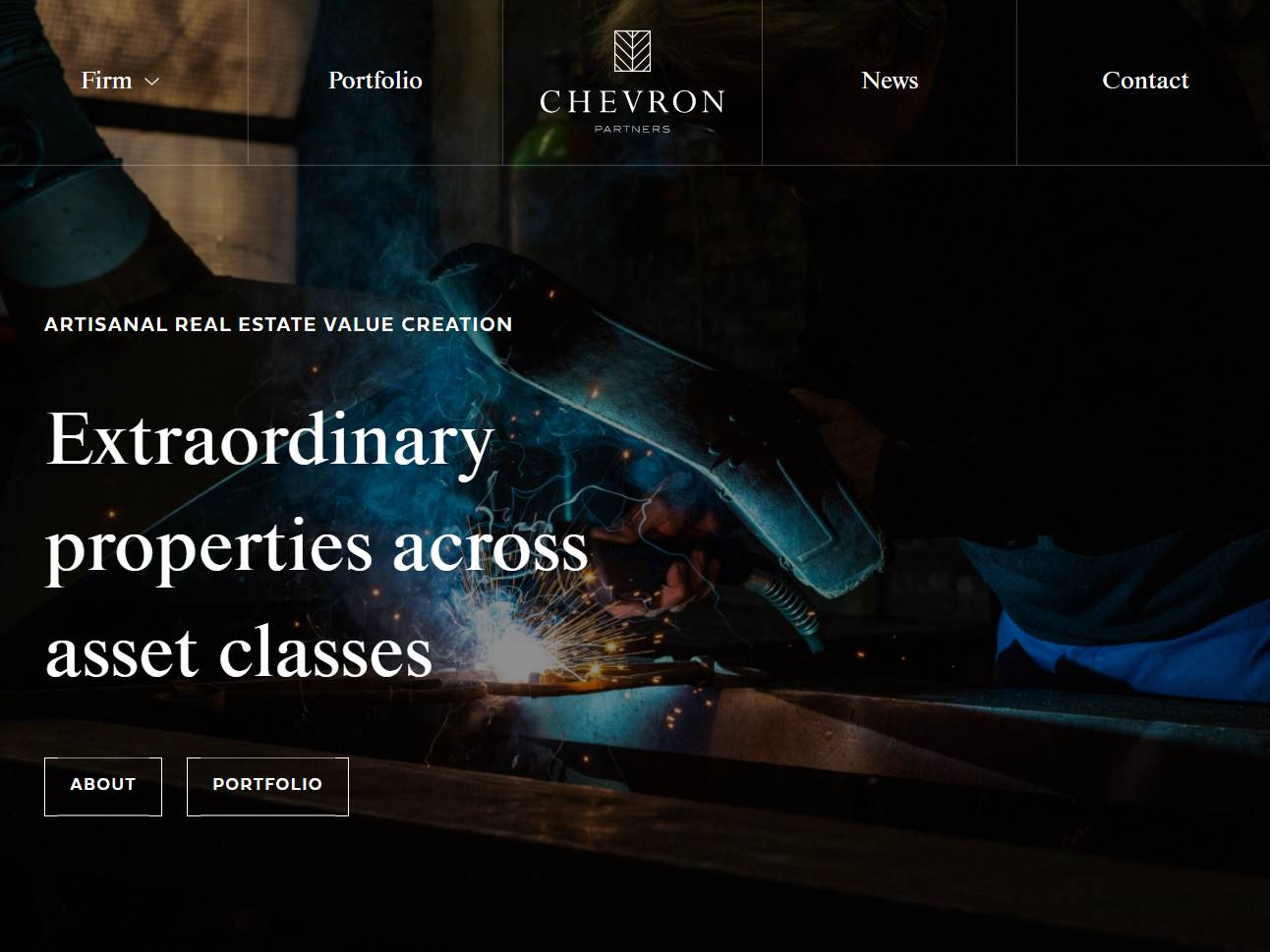 Screenshot of the Chevron Partners website