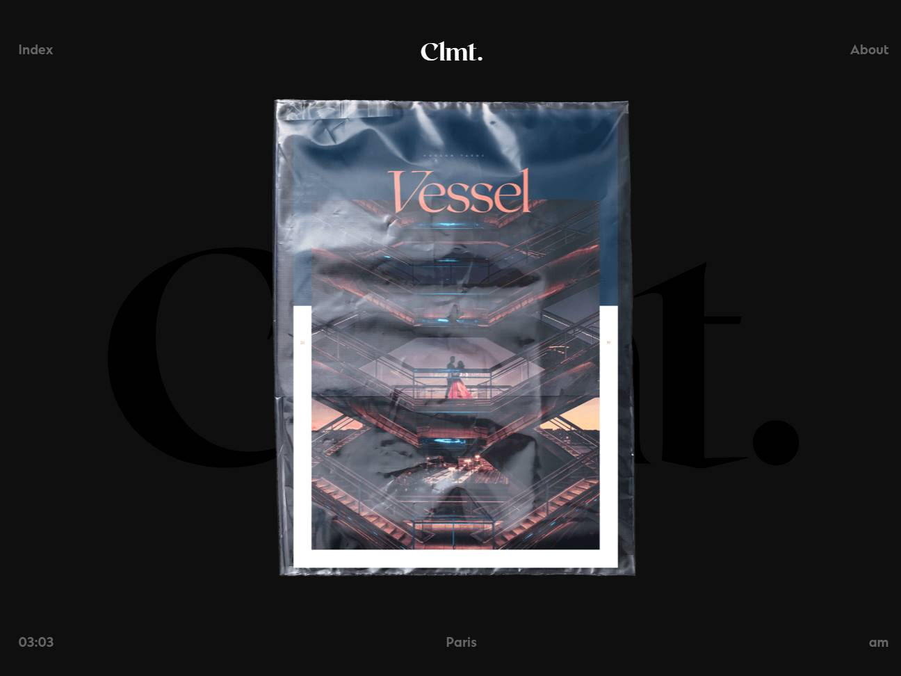 Screenshot of the Clmt. Photography website