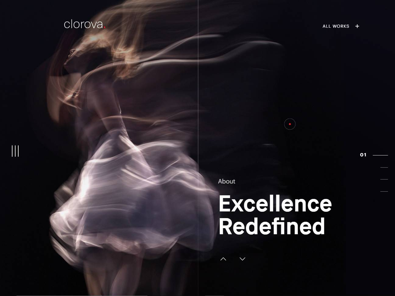 Screenshot of the Clorova website
