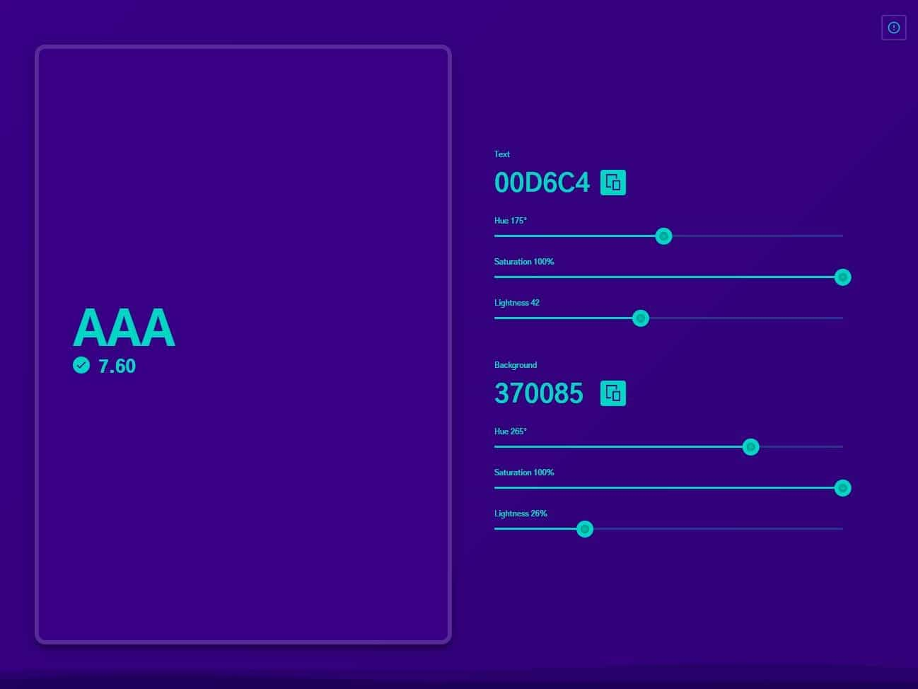 Screenshot of the ColorShark website