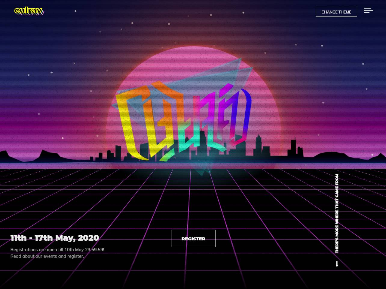 Screenshot of the Culrav website
