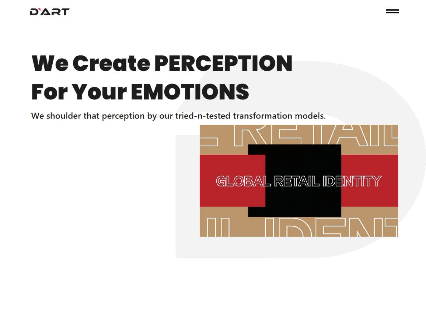 Screenshot of the D’Art Design website