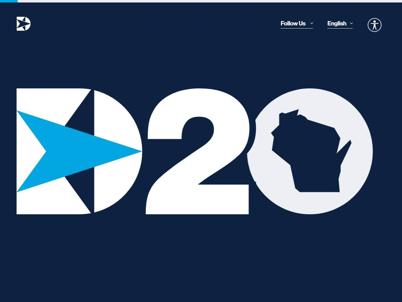 Screenshot of the DNC 2020 Visual Identity website