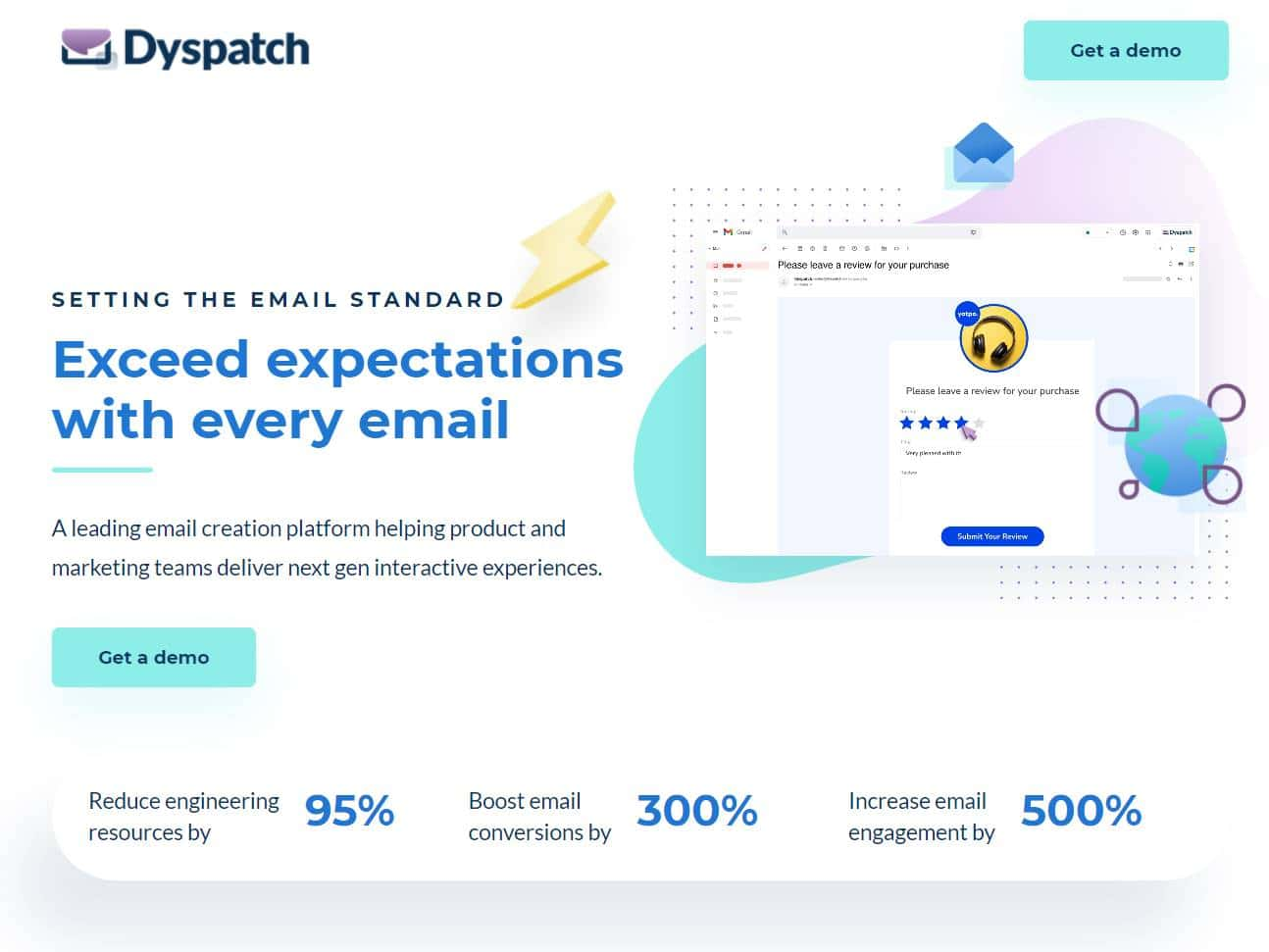Screenshot of the Dyspatch website