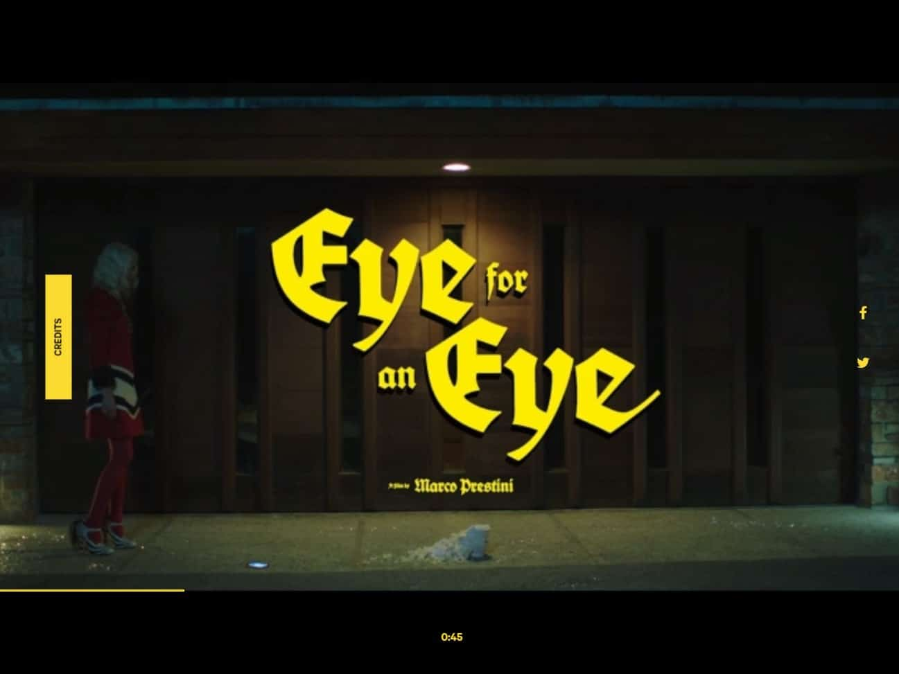 Screenshot of the Eye for an Eye website