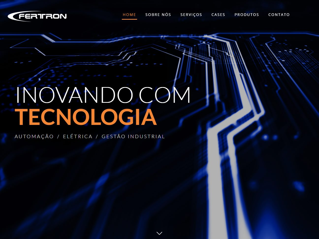 Screenshot of the Fertron website