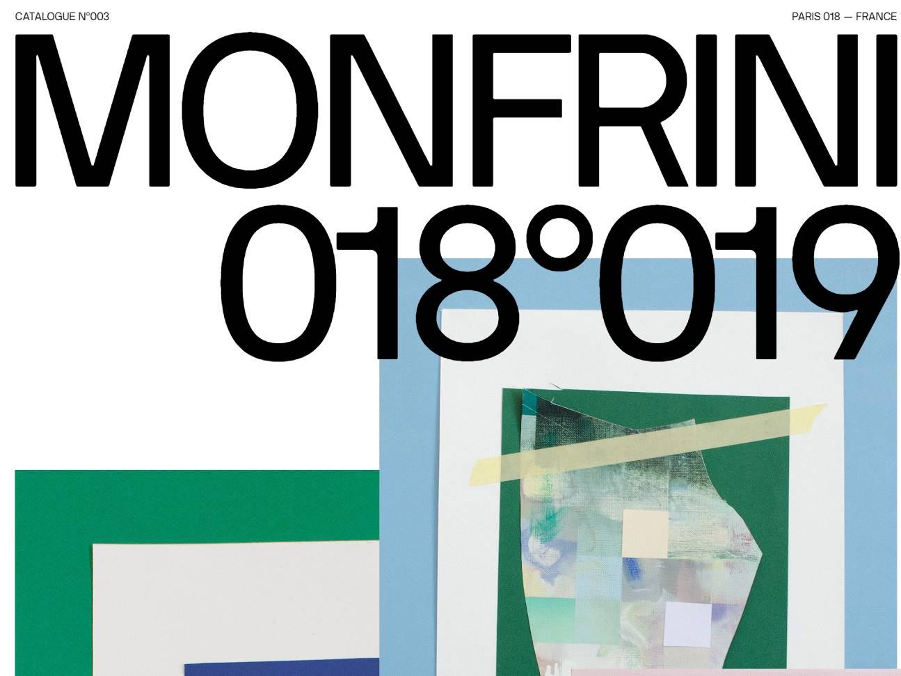 Screenshot of the Florian Monfrini N°003 website