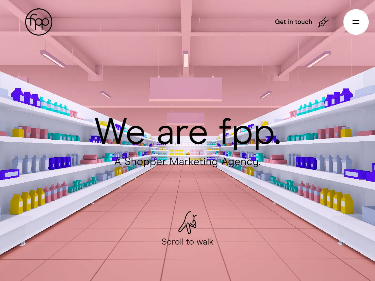 Screenshot of the FPP website