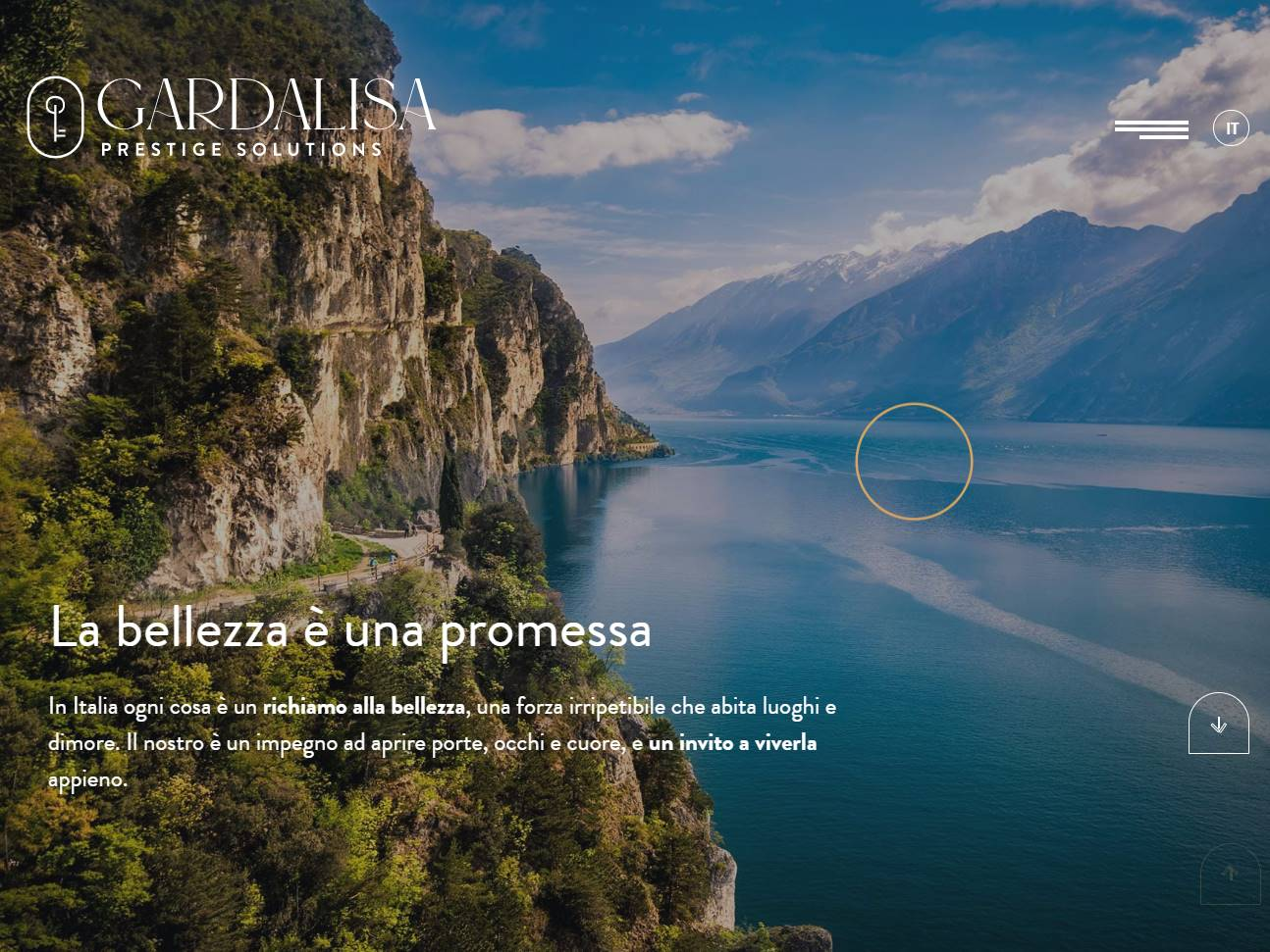 Screenshot of the Gardalisa website
