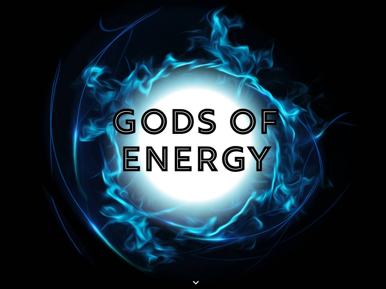 Screenshot of the Gods of Energy website