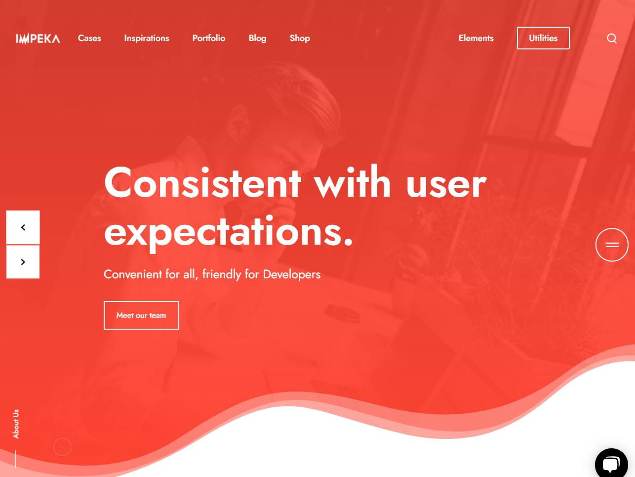 Screenshot of the Impekka website