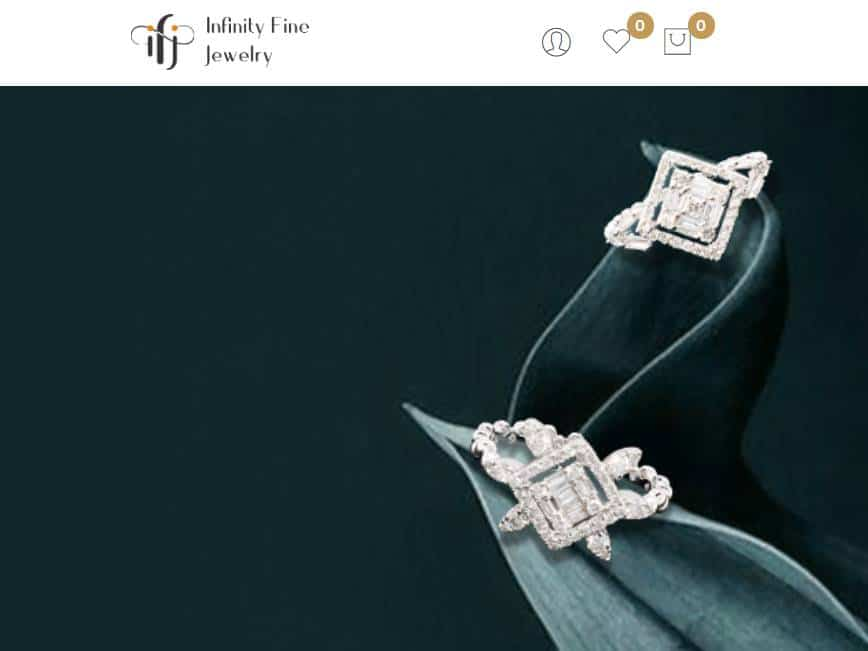Screenshot of the Infinity FJ website