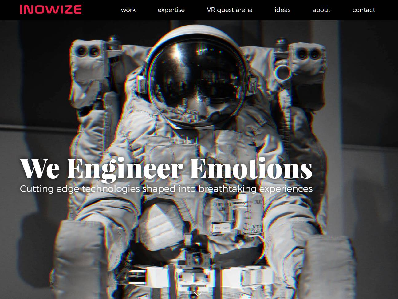 Screenshot of the Inowize website