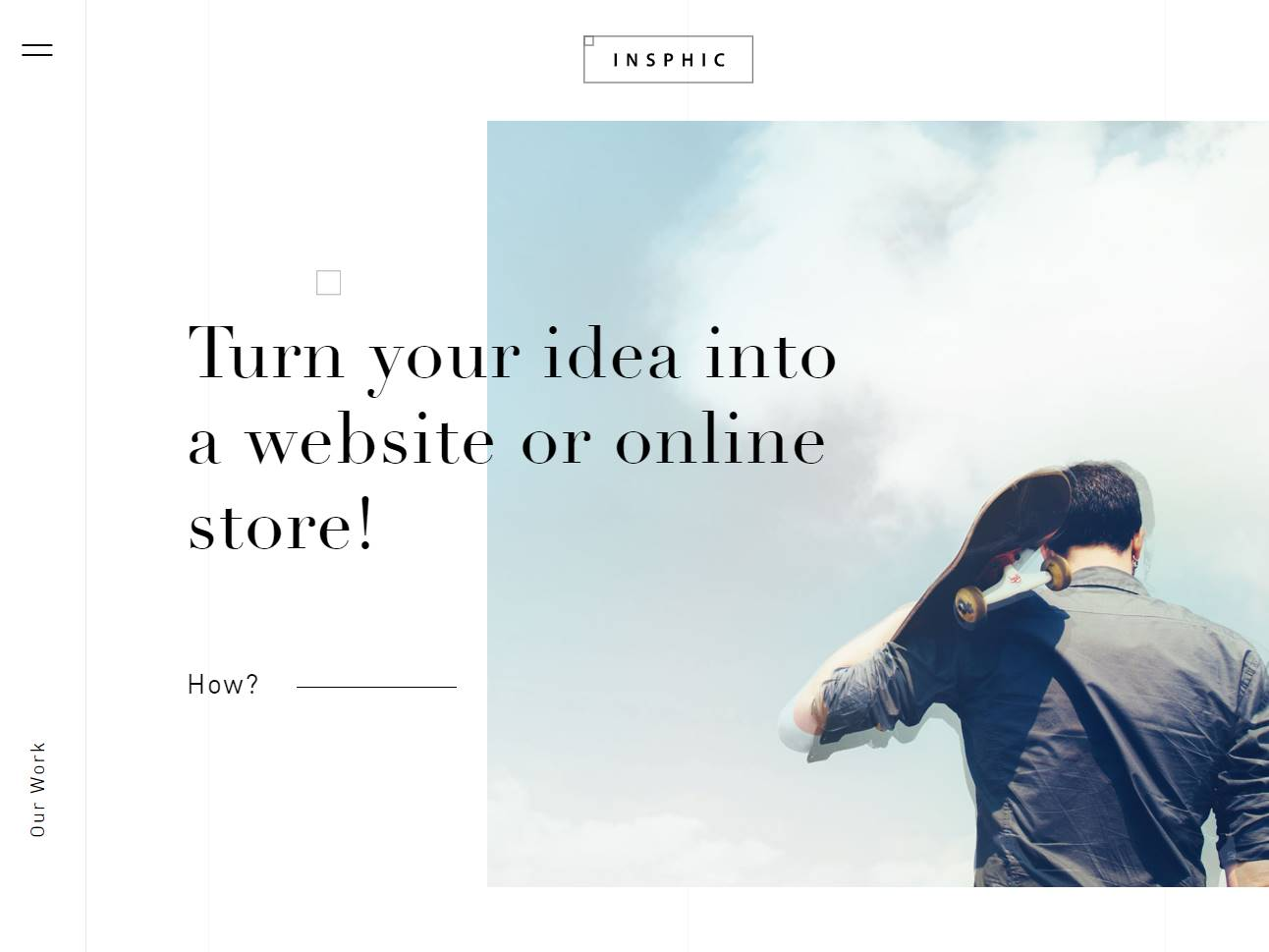 Screenshot of the Insphic Digital Agency website