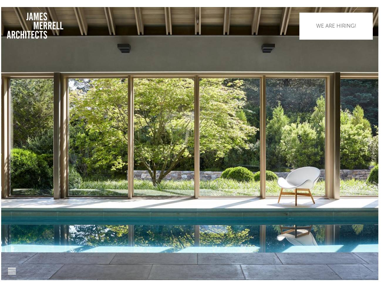 Screenshot of the James Merrell Architects website