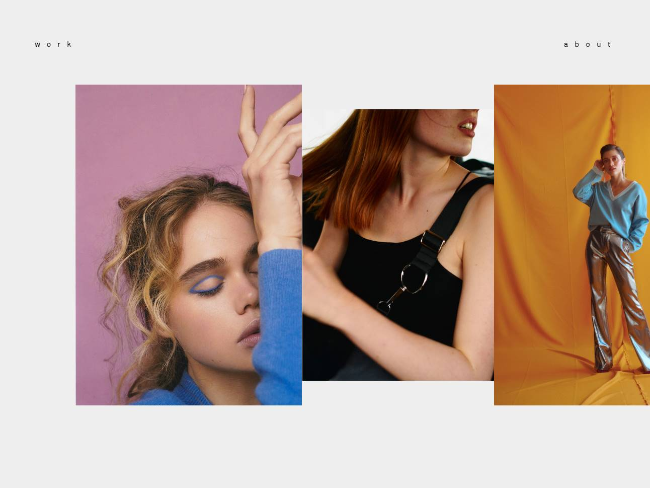 Screenshot of the Julie Cristobal website