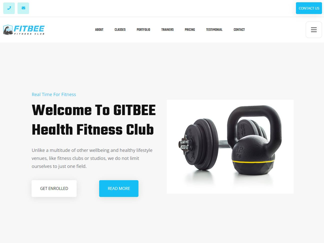 Screenshot of the Jumboo-Fitbee website