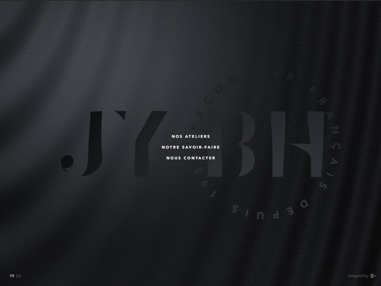 Screenshot of the JY BH website