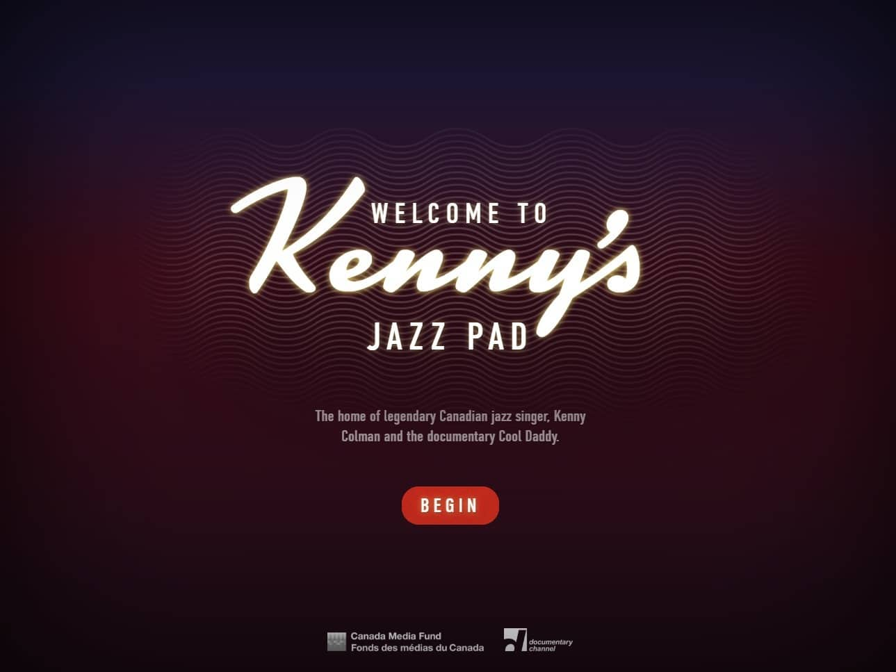 Screenshot of the Kenny’s Jazz Pad website