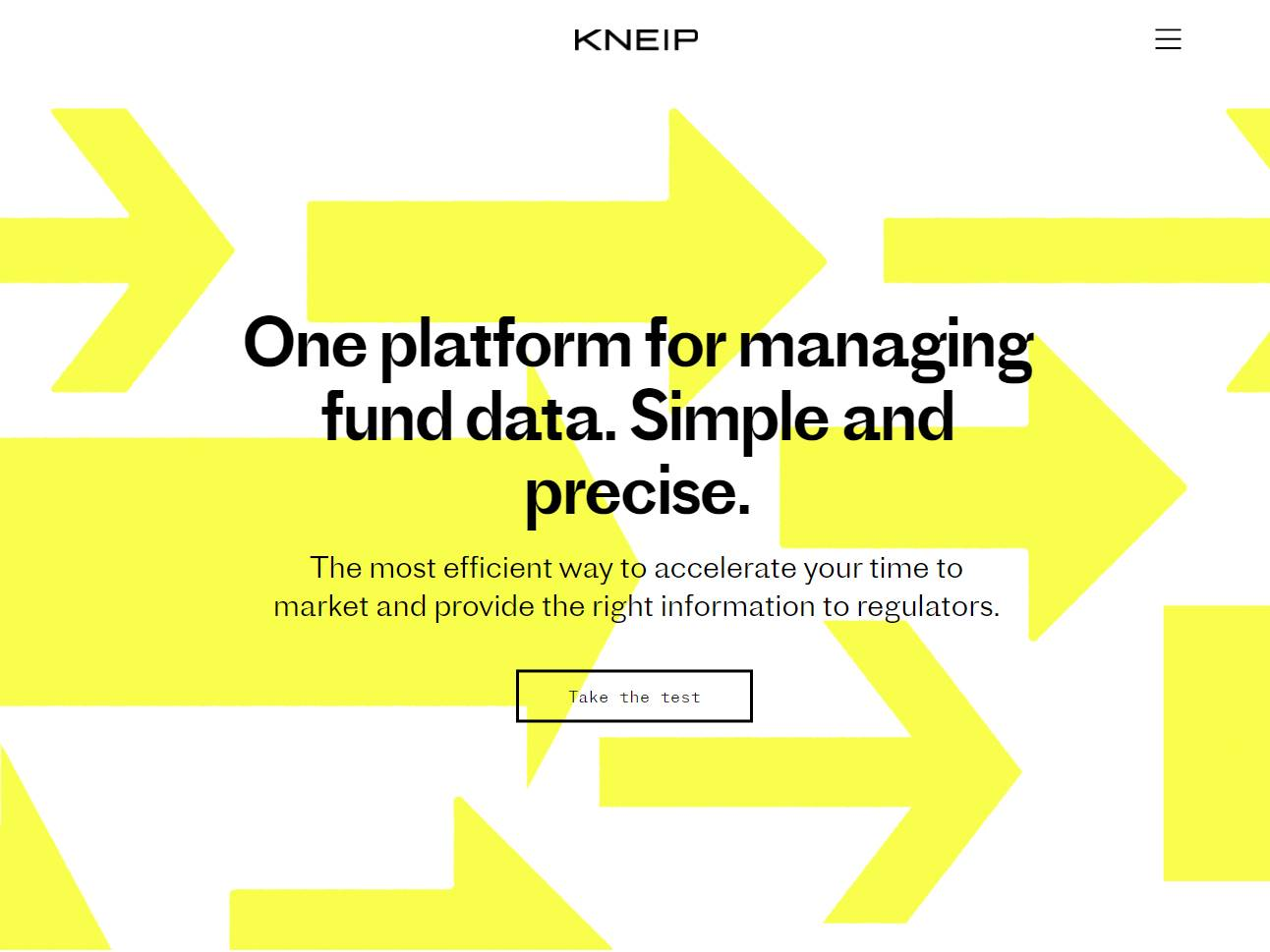 Screenshot of the KNEIP website