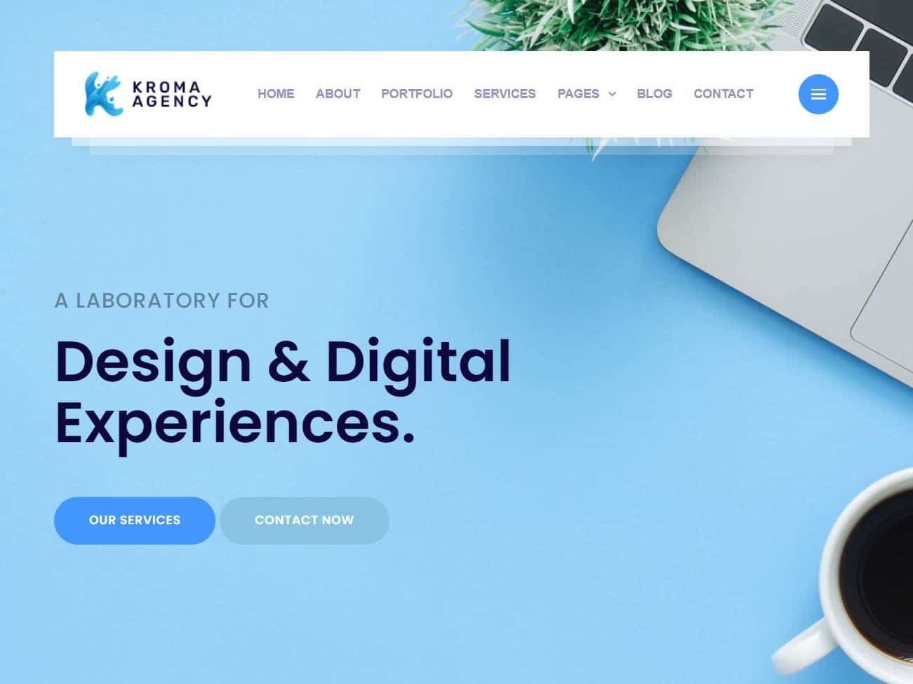 Screenshot of the Kroma website