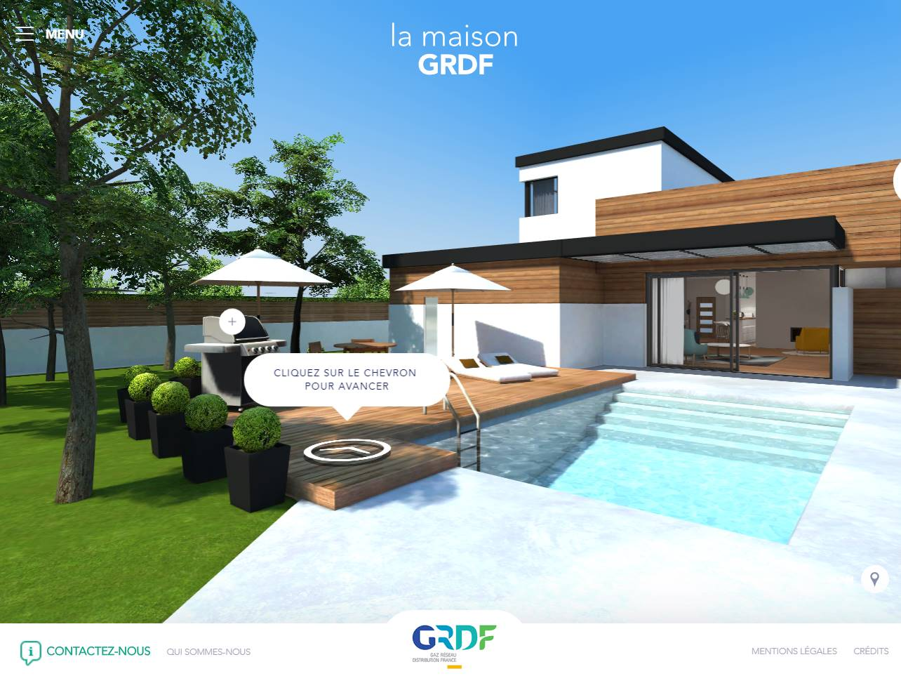 Screenshot of the La Maison GRDF website