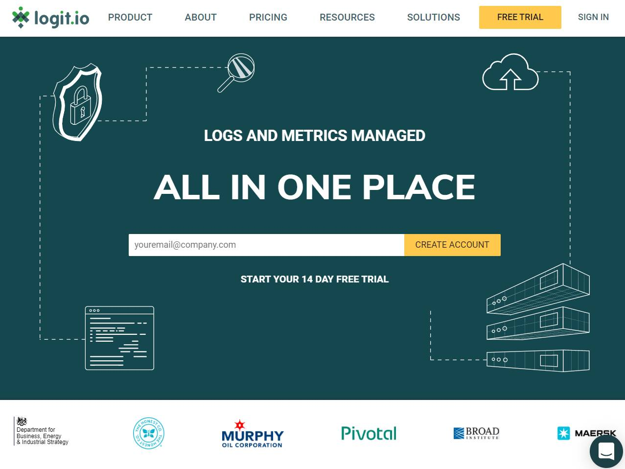 Screenshot of the Logit.io website