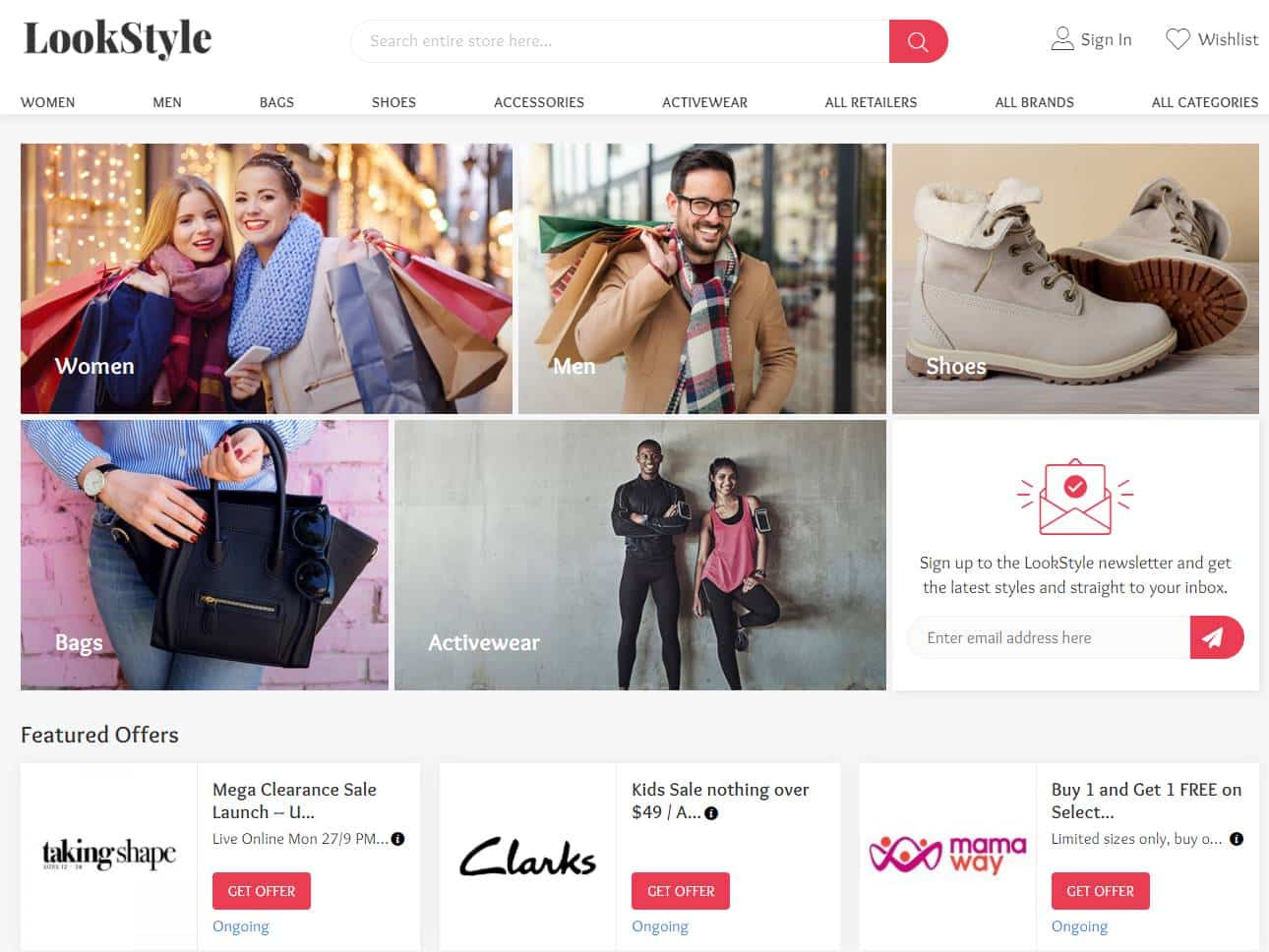 Screenshot of the LookStyle website