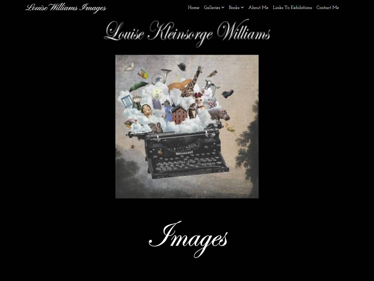 Screenshot of the Louise Williams Images website