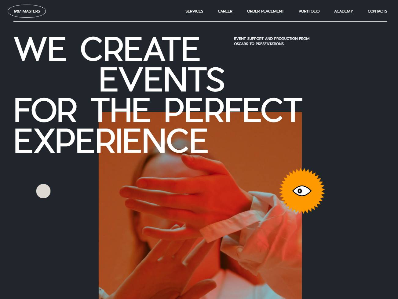 Screenshot of the Masters 1987 website