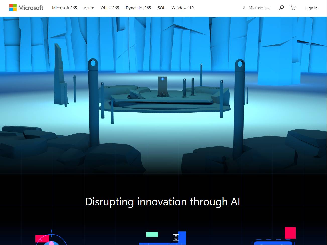 Screenshot of the Microsoft – Building with AI website