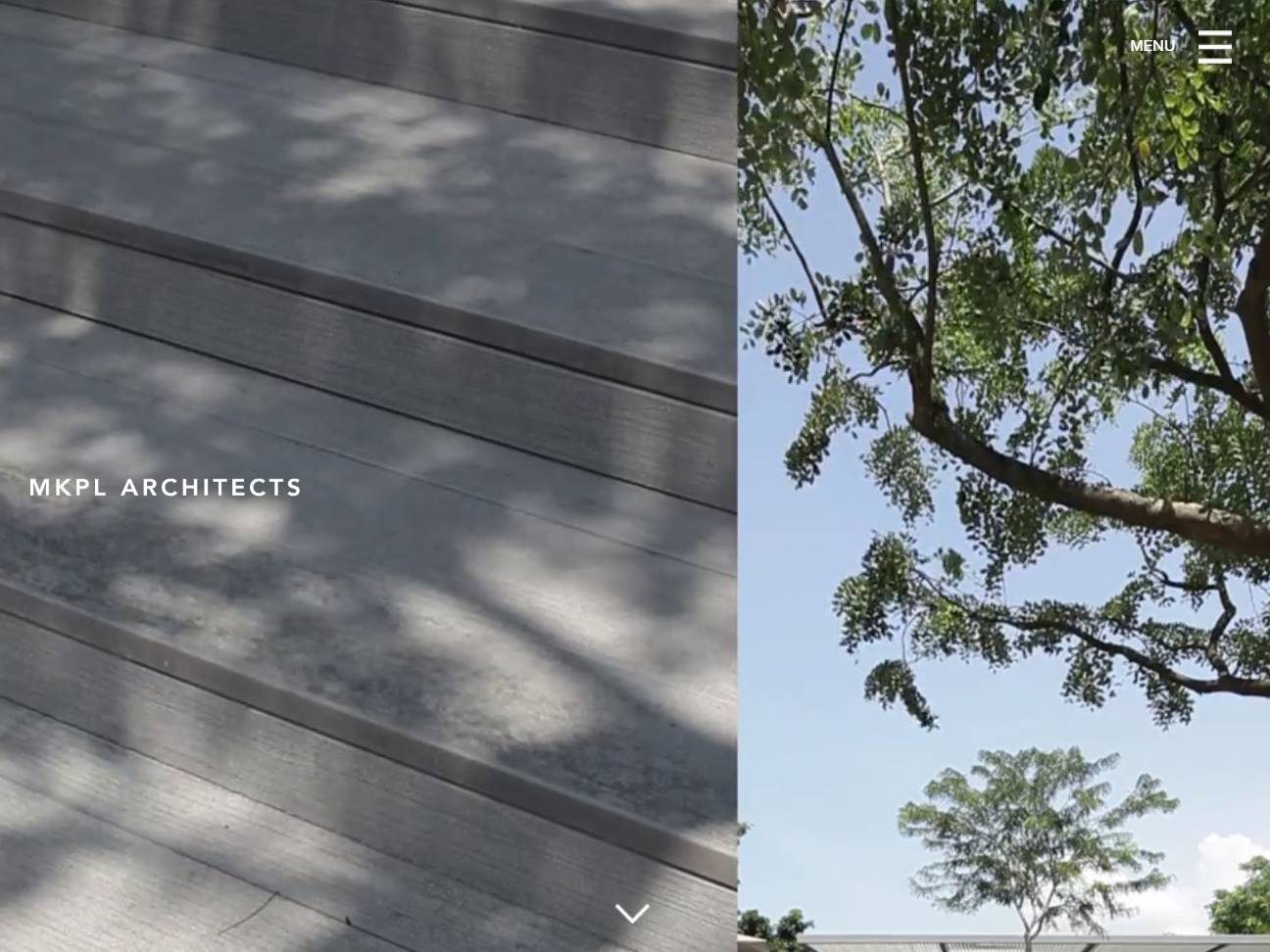 Screenshot of the MKPL Architects website