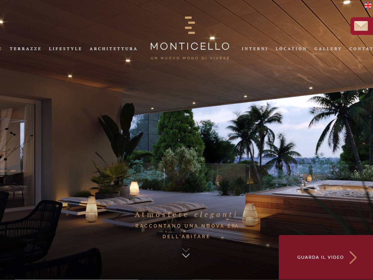 Screenshot of the Monticello Rom website
