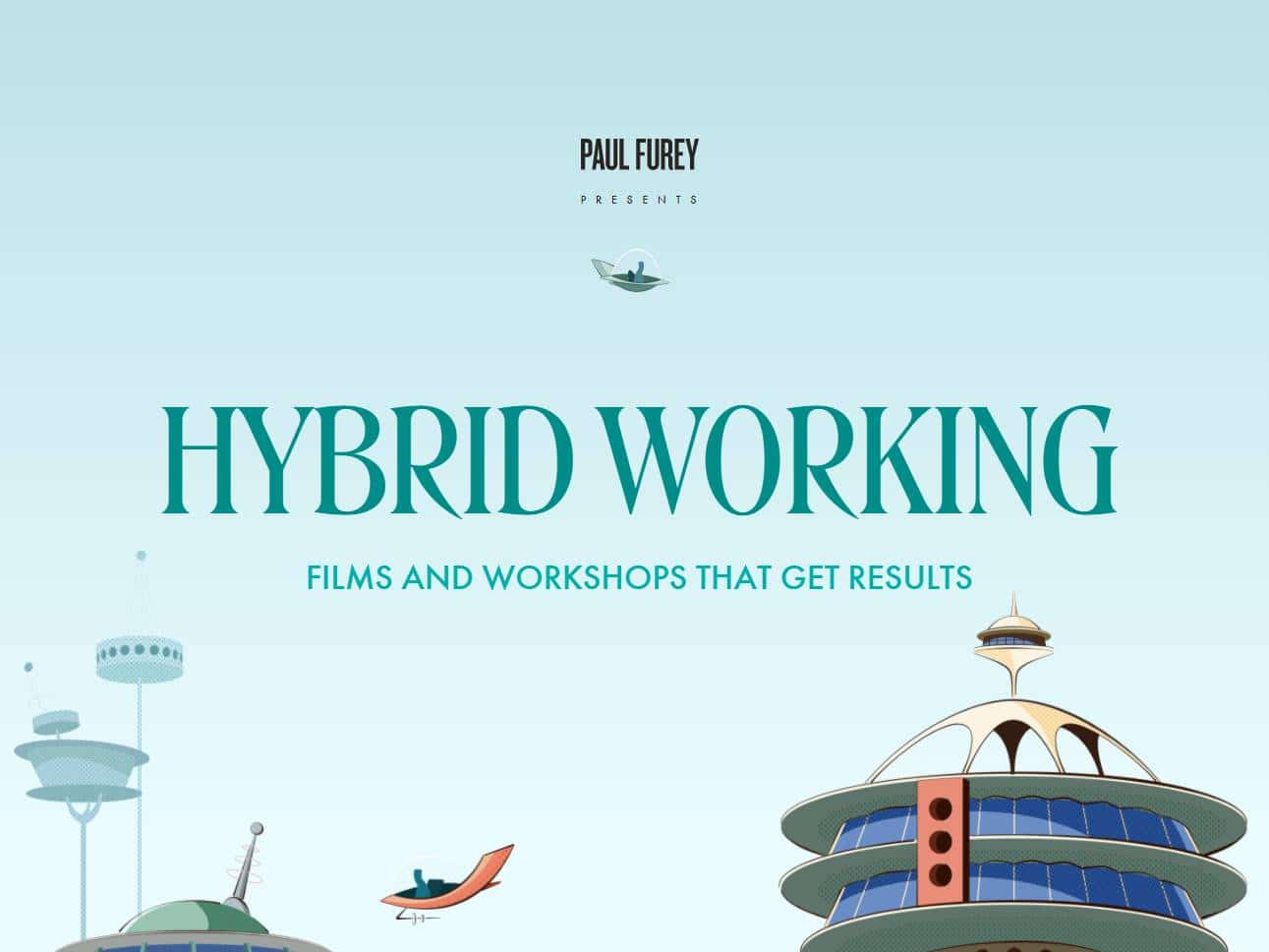 Screenshot of the Paul Furey Productions website