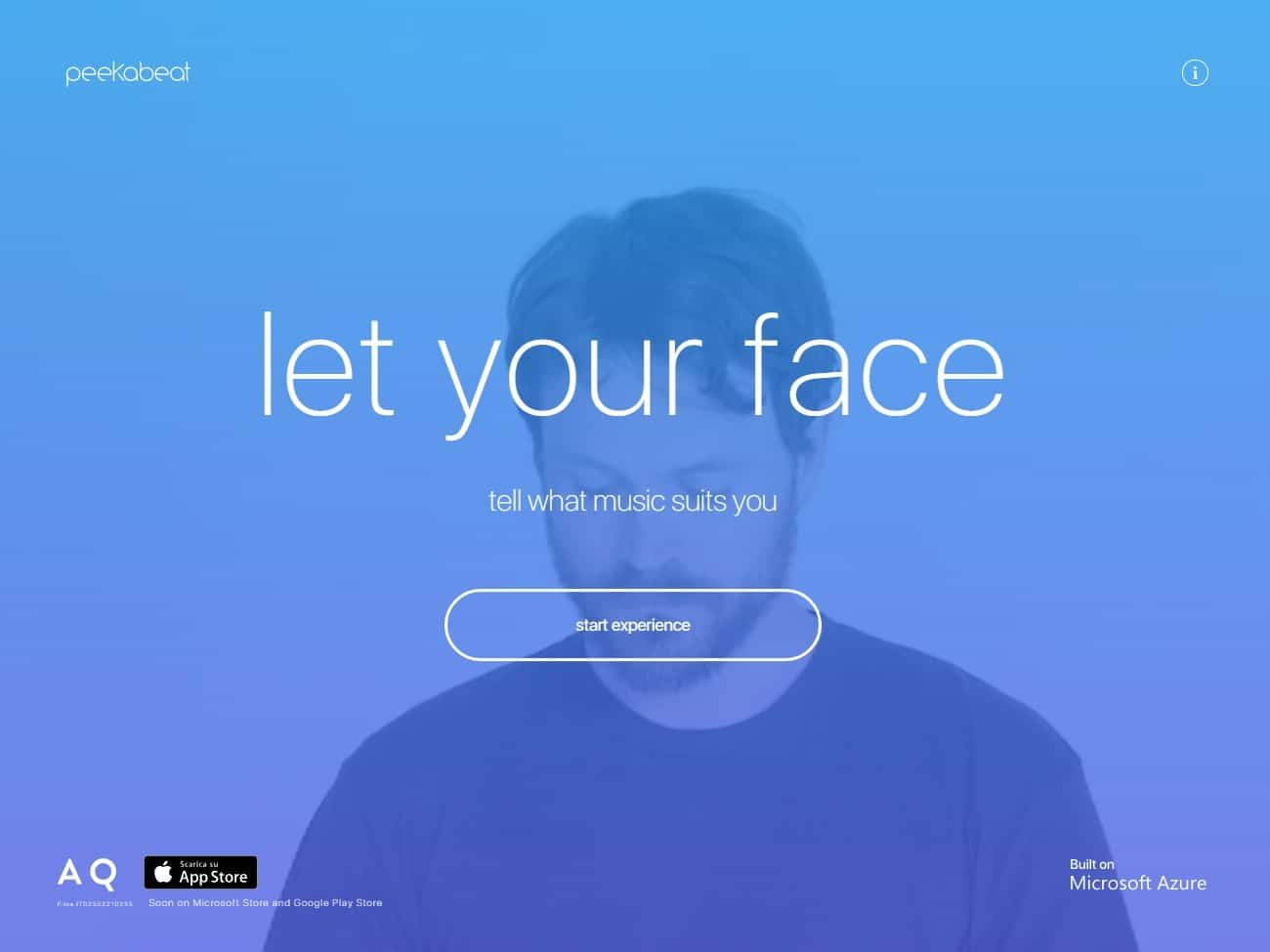 Screenshot of the PeekaBeat website