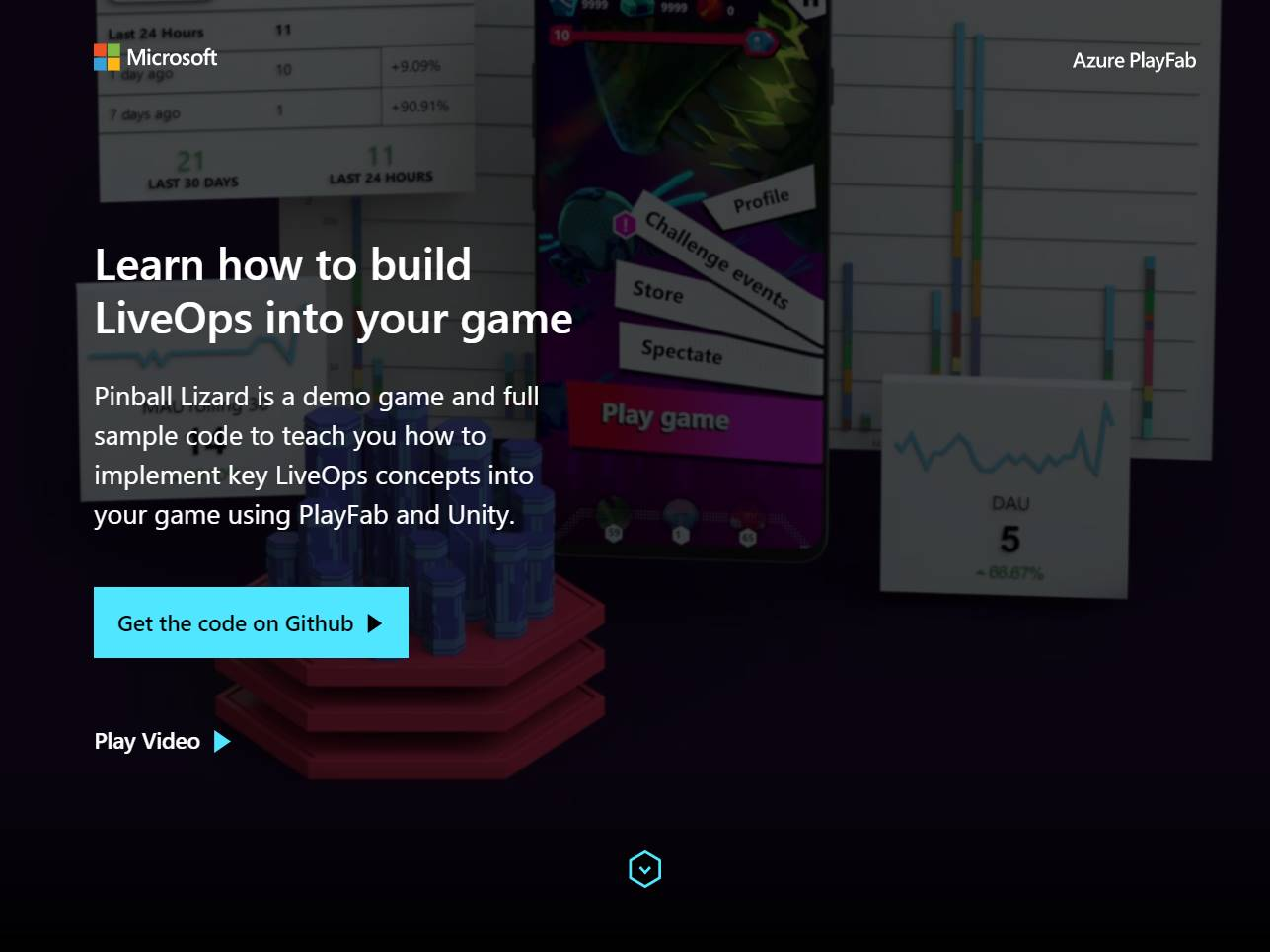 Screenshot of the Pinball Lizard website